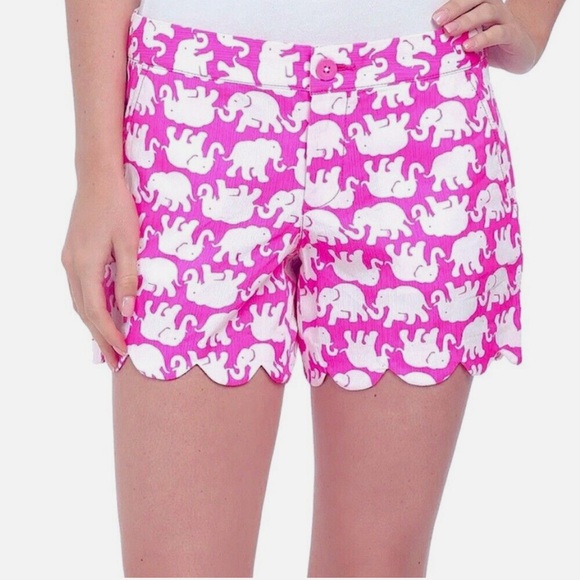 Lilly Pulitzer Pants - Lilly Pulitzer Pink Elephant Print Shorts